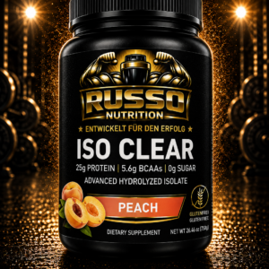 ISO CLEAR PFIRSICH – ERFRISCHENDER PROTEIN-DRINK FÜR DEINE PERFORMANCE