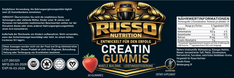 CREATIN GUMMIES ERDBEER – Bild 2