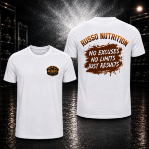 Russo Nutrition Shirt No Excuses No Limits Just Results
