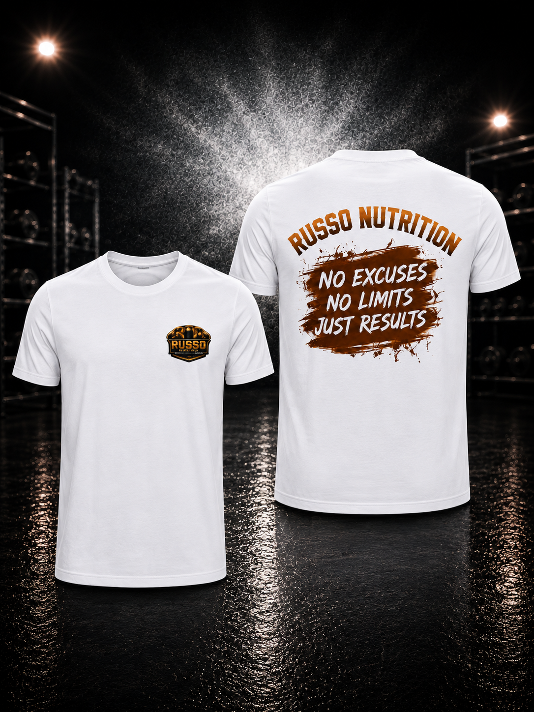 Russo Nutrition Shirt No Excuses No Limits Just Results