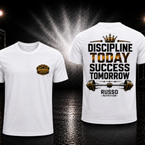 Russo Nutrition Shirt Discipline today sucess tomorrow
