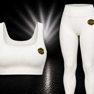 Legginsset in Creme/Weiß