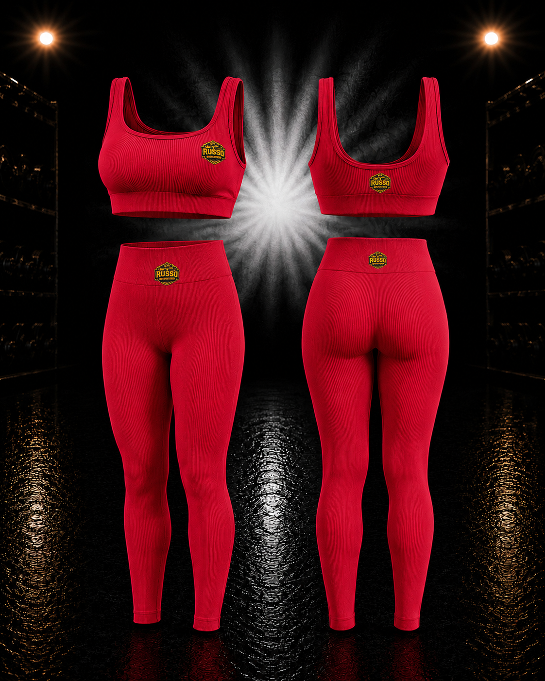Legginsset in Rot – Bild 2