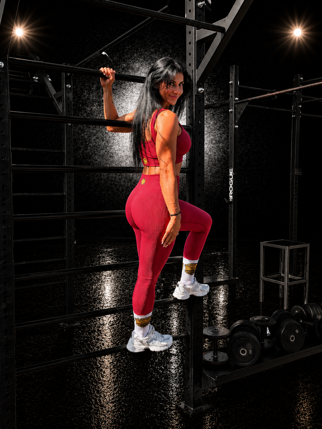 Legginsset in Rot – Bild 5