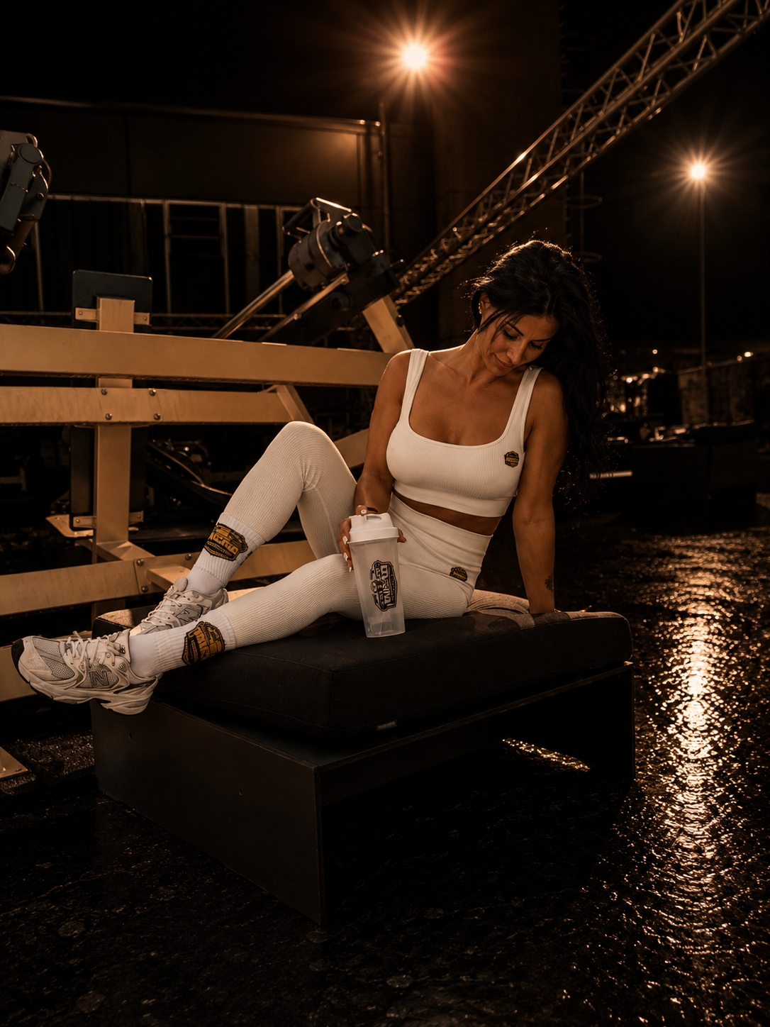 Legginsset in Creme/Weiß – Bild 9